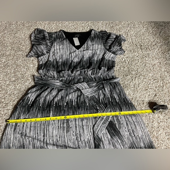 Lane Bryant Black and White Sheath Maxi Dress - Picture 10 of 10